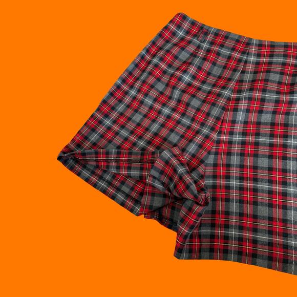 90's vintage plaid high waisted mini skort MEDIUM - Picture 4 of 6